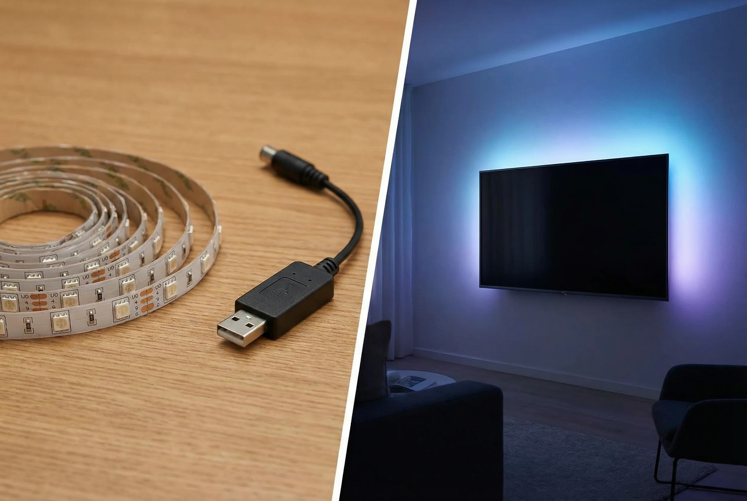 BRMesh TV backlight bias lighting LED strips for monitor television